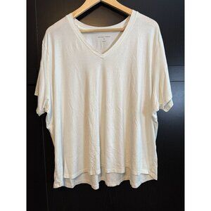 Universal Standard Women's Pullover Pima Cotton Short Sleeve Blouse XLP Modern